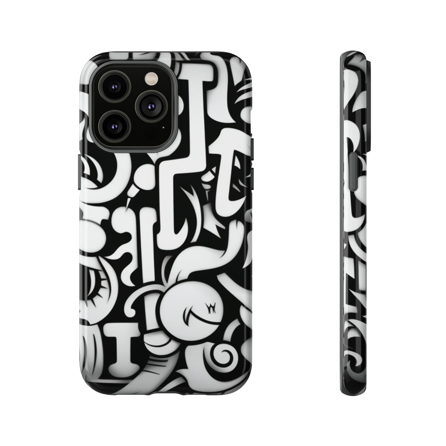 Monochrome Ensemble: Vignettes Smooth Surface Tough Phone Case