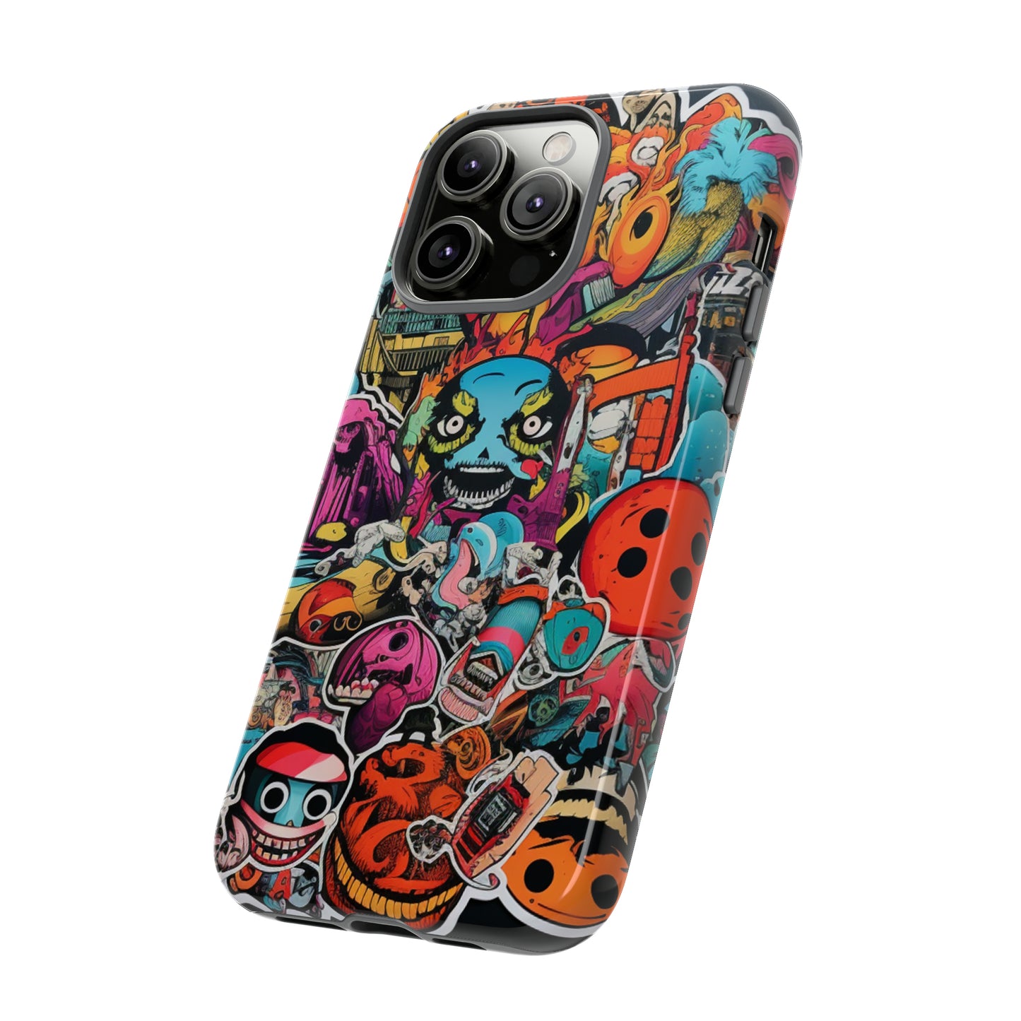 Urban Vibe: The Bombastic Sticker Style 2 Tough Phone Case