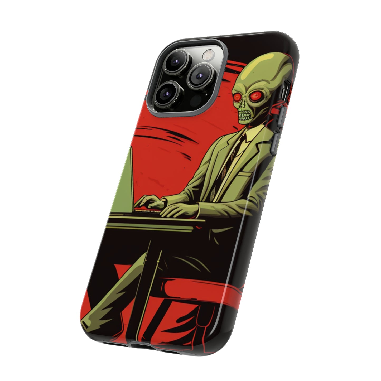 Deep Space: Invasion Detected Alien Tough Phone Case