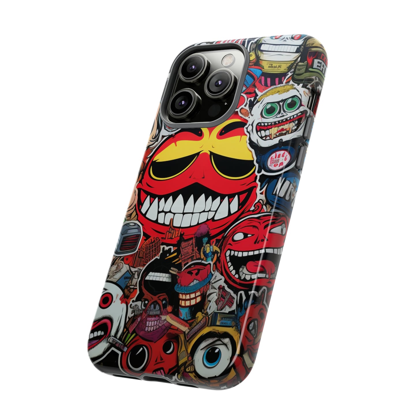 Urban Vibe: The Bombastic Sticker Style 5 Tough Phone Case