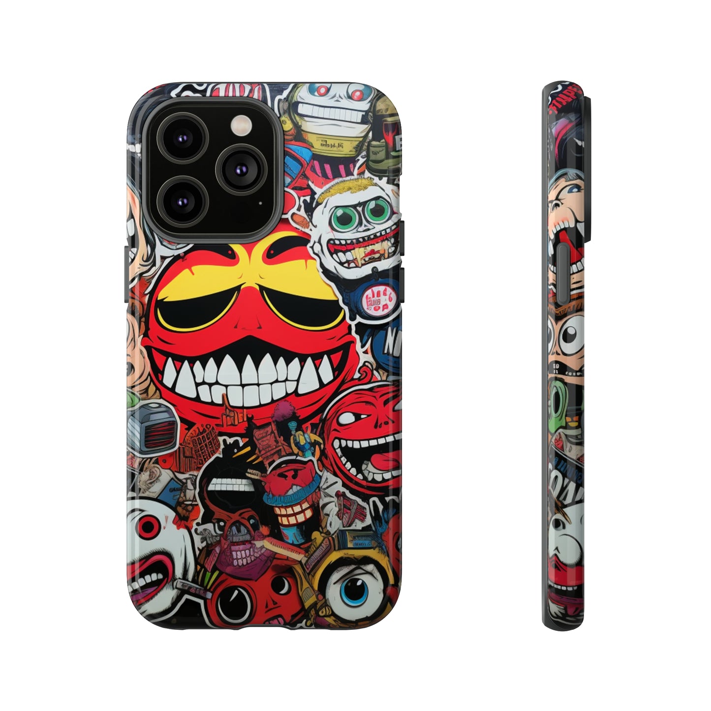 Urban Vibe: The Bombastic Sticker Style 5 Tough Phone Case