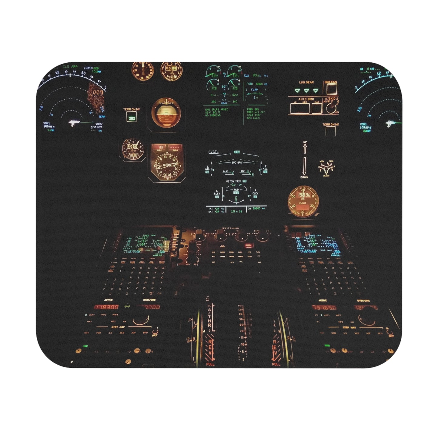 Cockpit Command: Aviation Mouse Pad