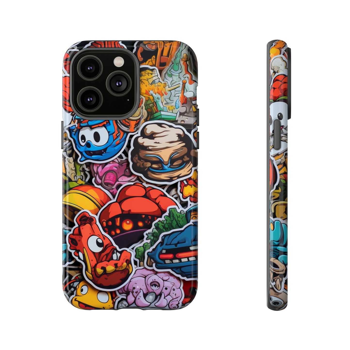 Urban Vibe: The Bombastic Sticker Style 4 Tough Phone Case