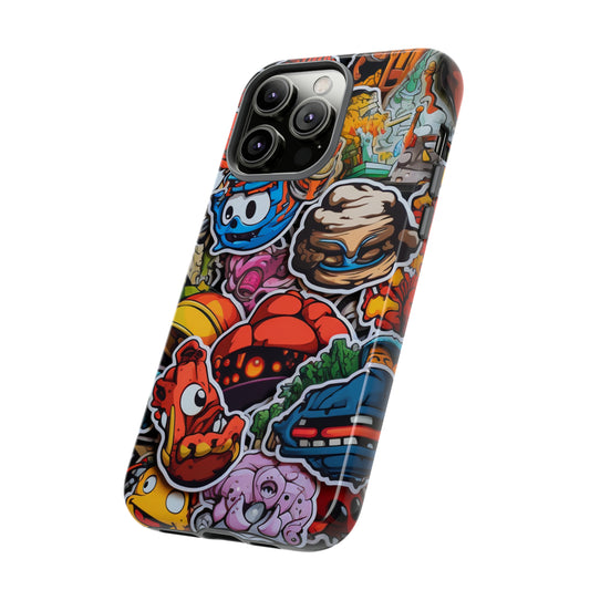 Urban Vibe: The Bombastic Sticker Style 4 Tough Phone Case