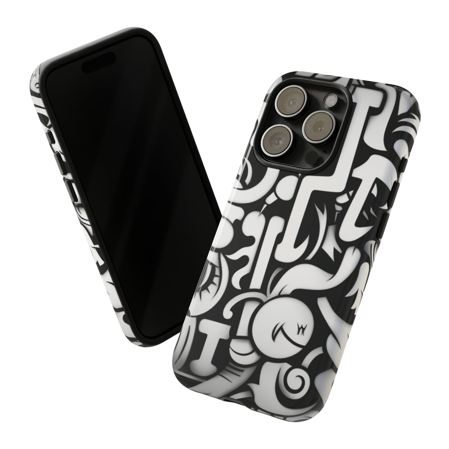 Monochrome Ensemble: Vignettes Smooth Surface Tough Phone Case