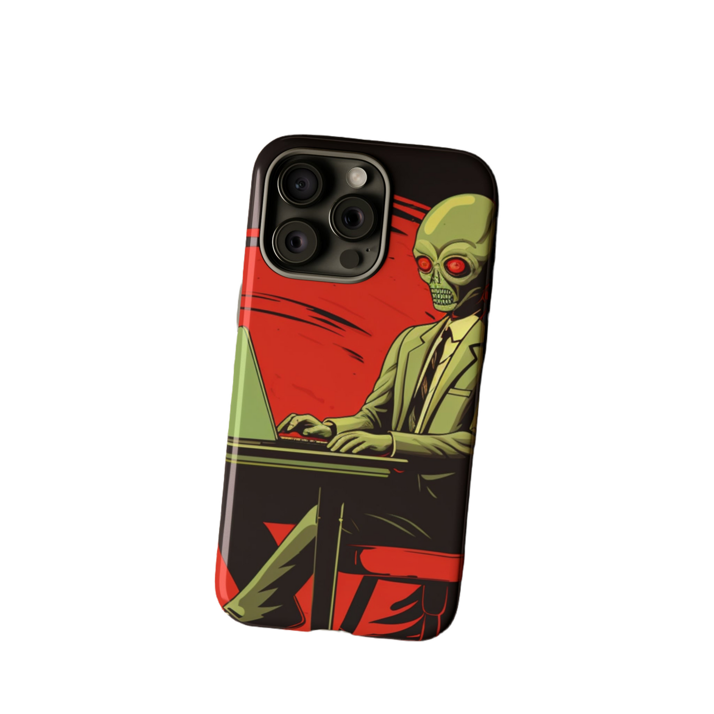 Deep Space: Invasion Detected Alien Tough Phone Case