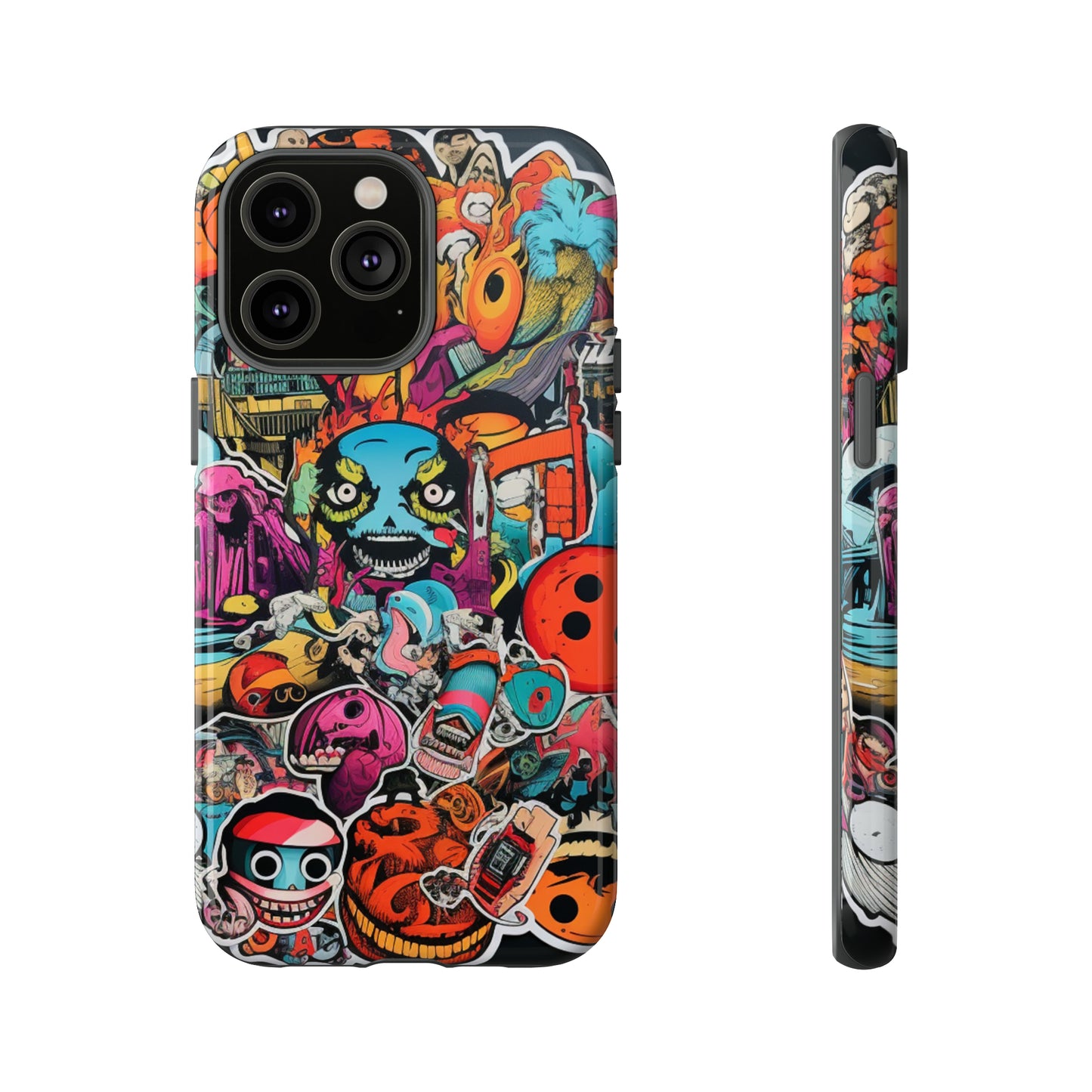 Urban Vibe: The Bombastic Sticker Style 2 Tough Phone Case