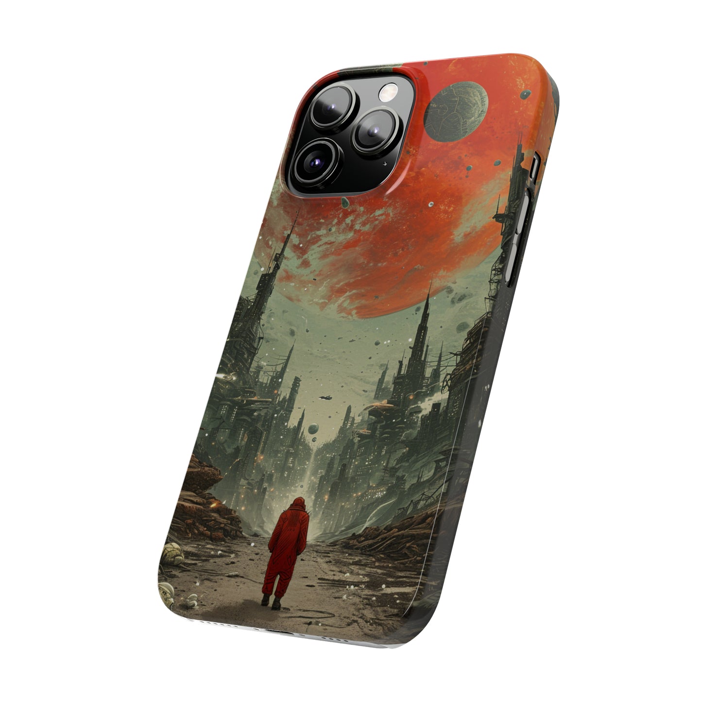 Lone Odyssey: Futuristic Spacewalker Phone Case