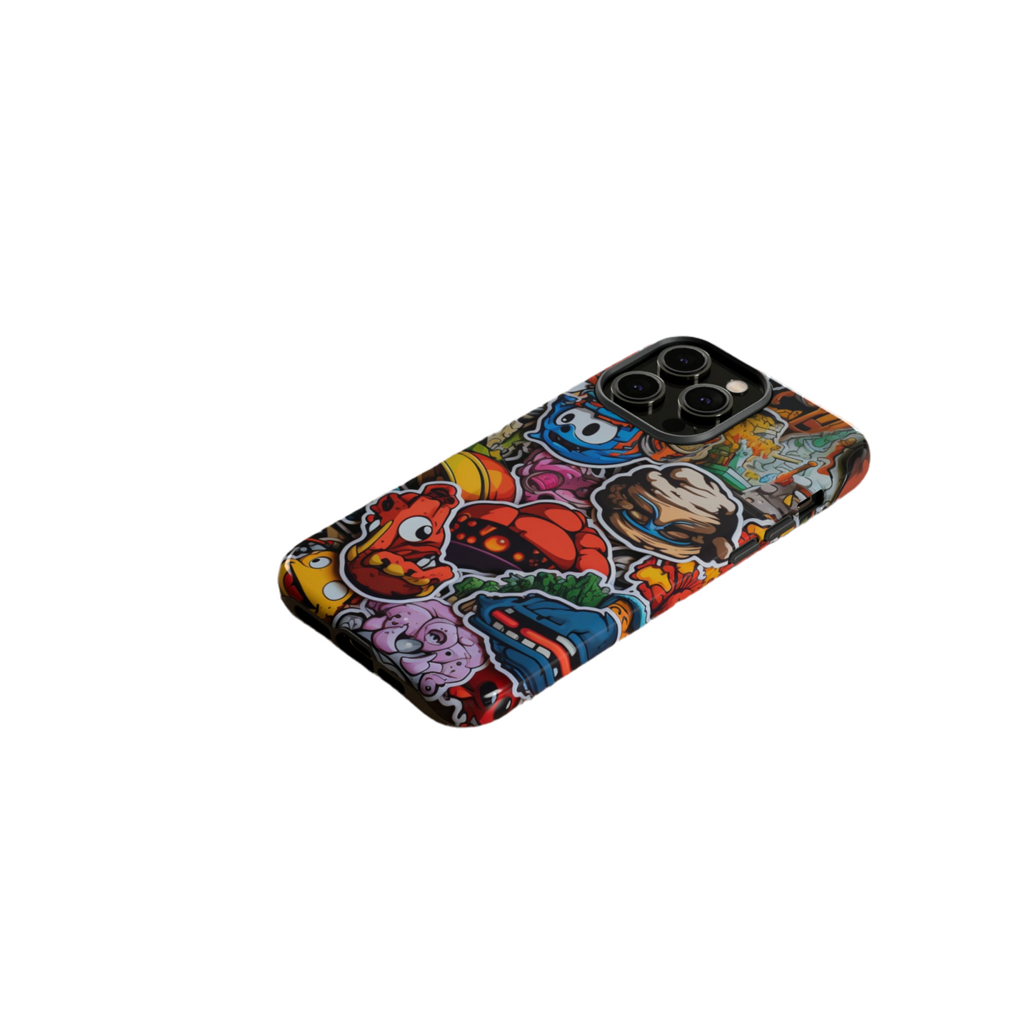 Urban Vibe: The Bombastic Sticker Style 4 Tough Phone Case