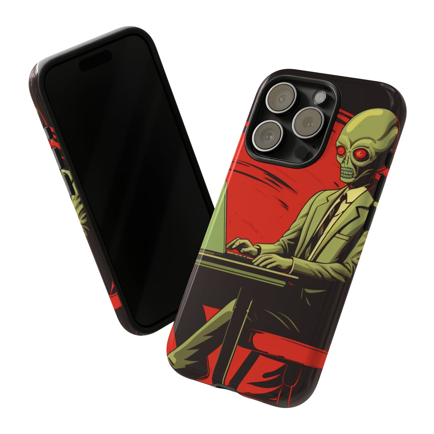 Deep Space: Invasion Detected Alien Tough Phone Case