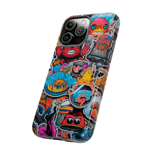 Urban Vibe: Bombastic Sticker Style 1 Tough Phone Case