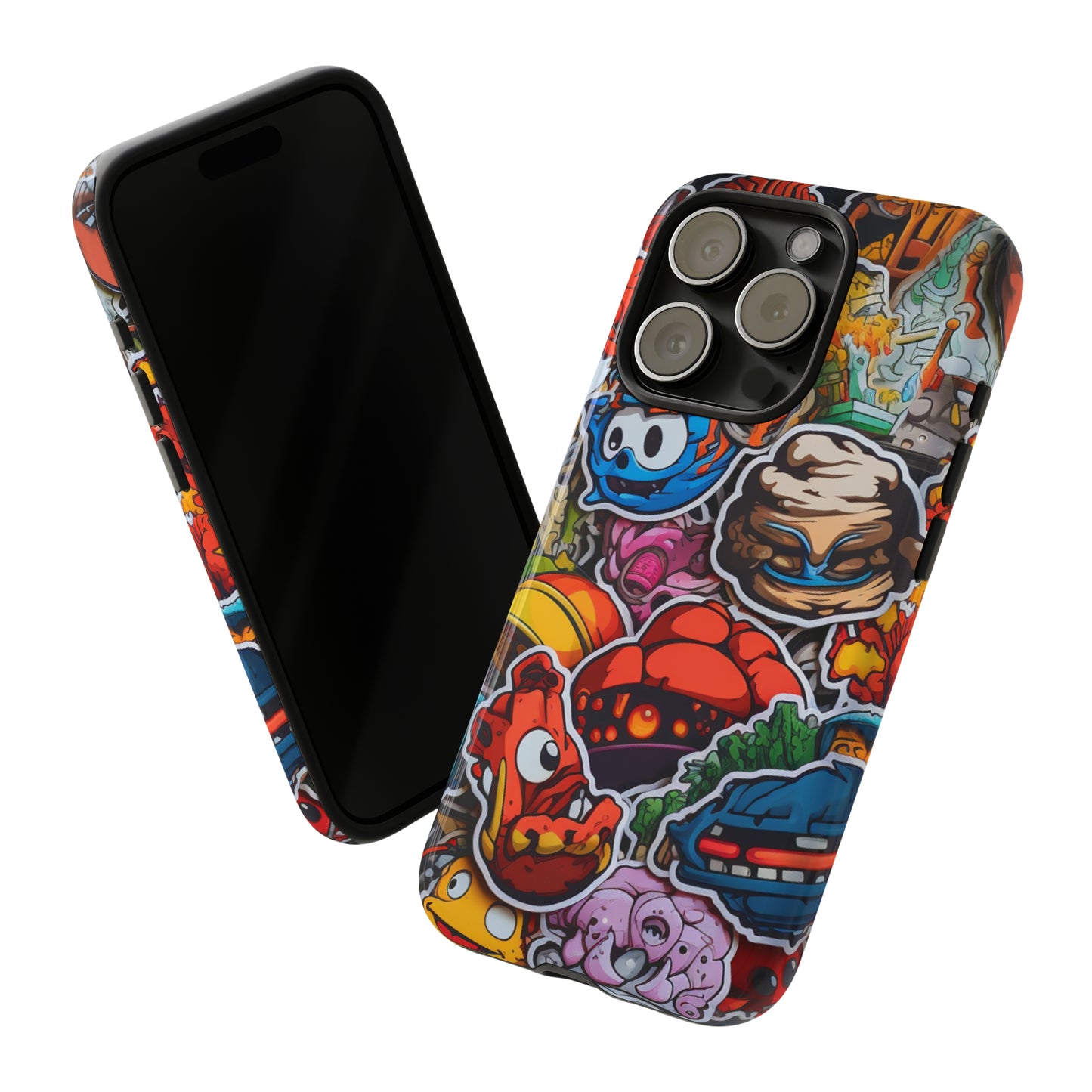 Urban Vibe: The Bombastic Sticker Style 4 Tough Phone Case