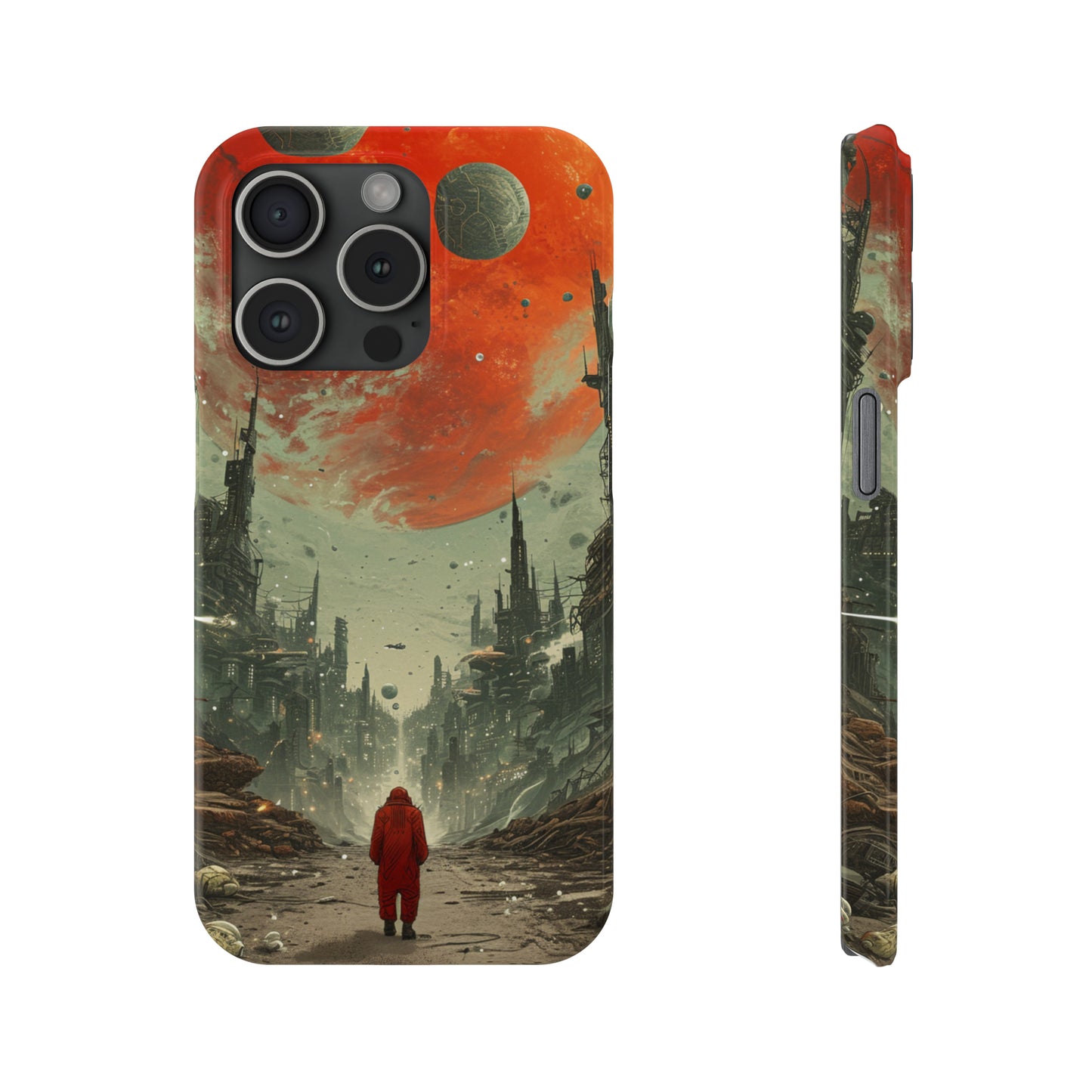 Lone Odyssey: Futuristic Spacewalker Phone Case