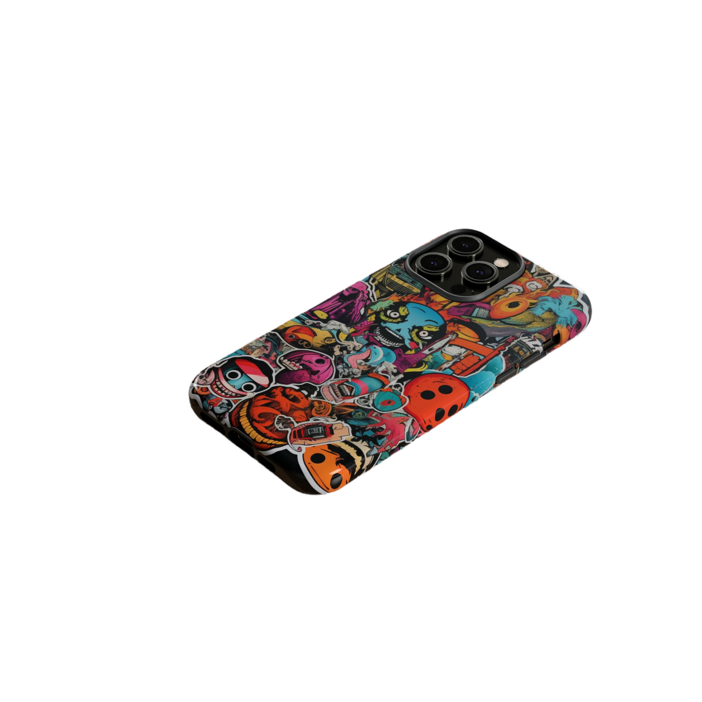 Urban Vibe: The Bombastic Sticker Style 2 Tough Phone Case